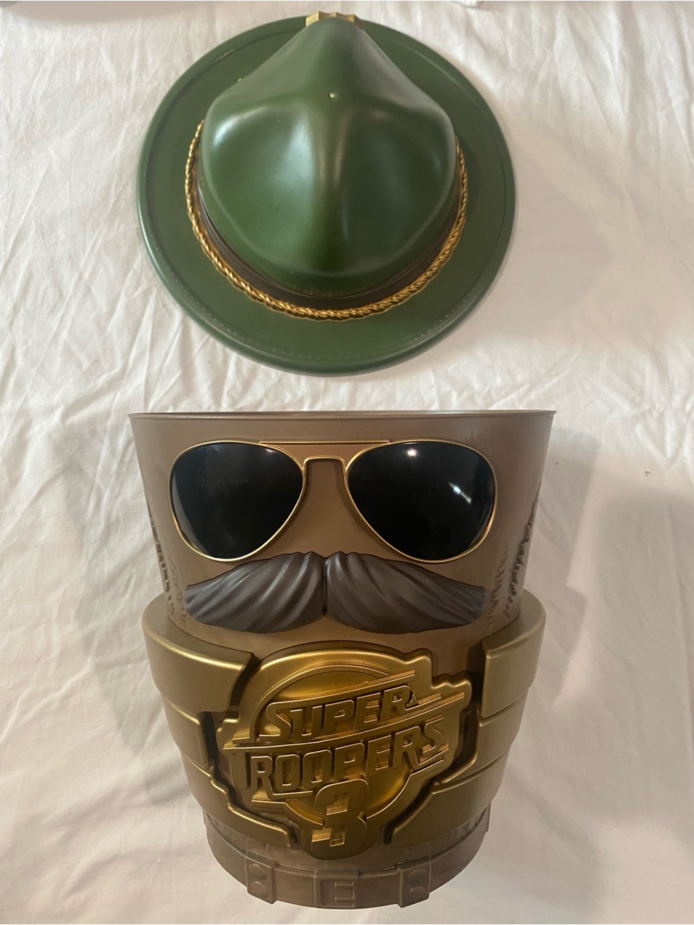 Super Troopers 3 130oz 3D Totem Popcorn Bucket W/ Hat Display